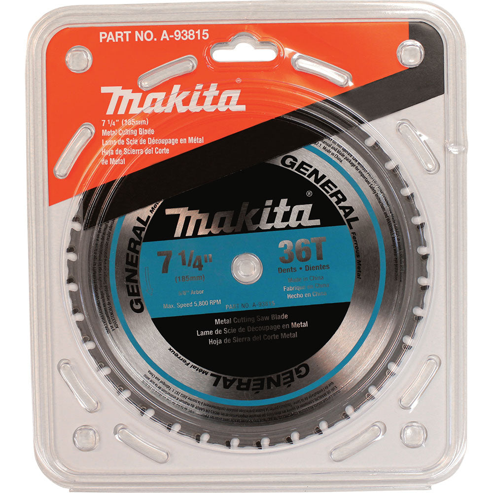 Makita A-93815 7-1/4" 36T CERMET Tipped Saw Blade, Ferrous Metal - 2