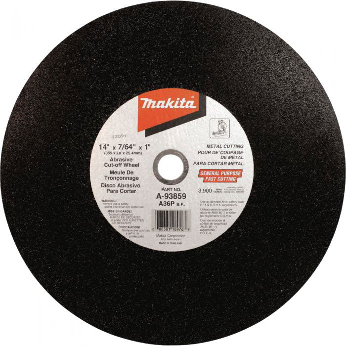 Makita A-93859-25 14" X 1" X 1/8" Cut-Off Wheel