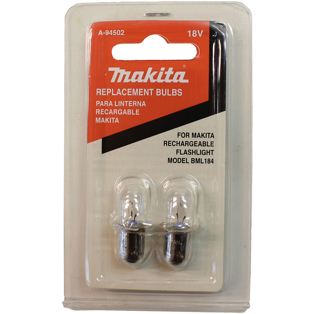 Makita A-94502 Light Bulb, 2/pk, BML184 - 2