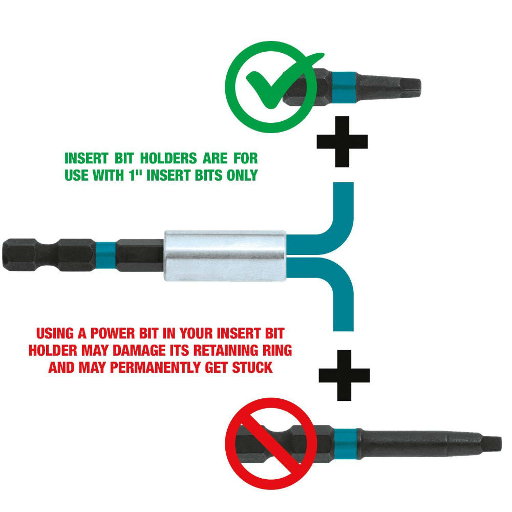 Makita A-96920 ImpactX  2-3/8" Magnetic Insert Bit Holder - 2