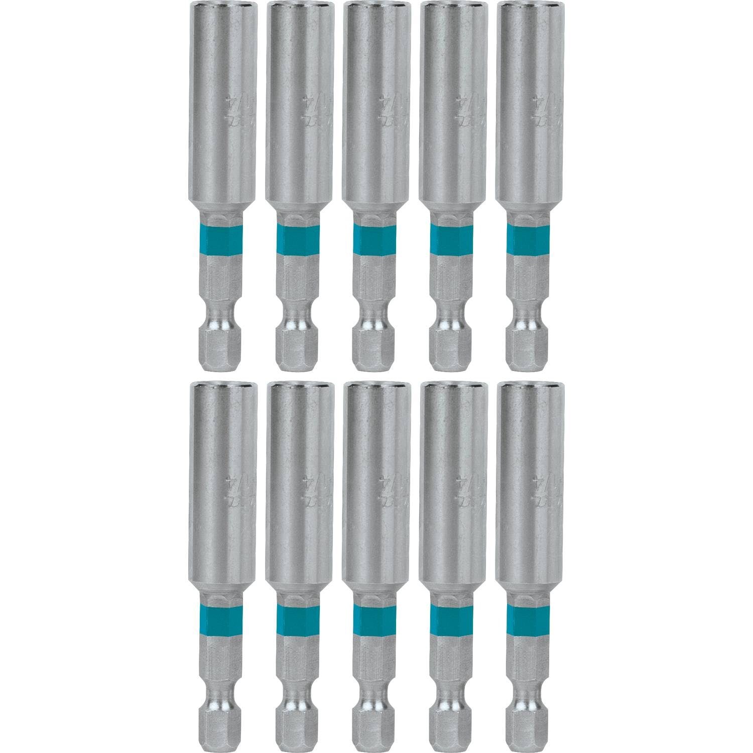 Makita A-96986 ImpactX 2-3/8" One Piece Magnetic Insert Bit Holder, 10/pk