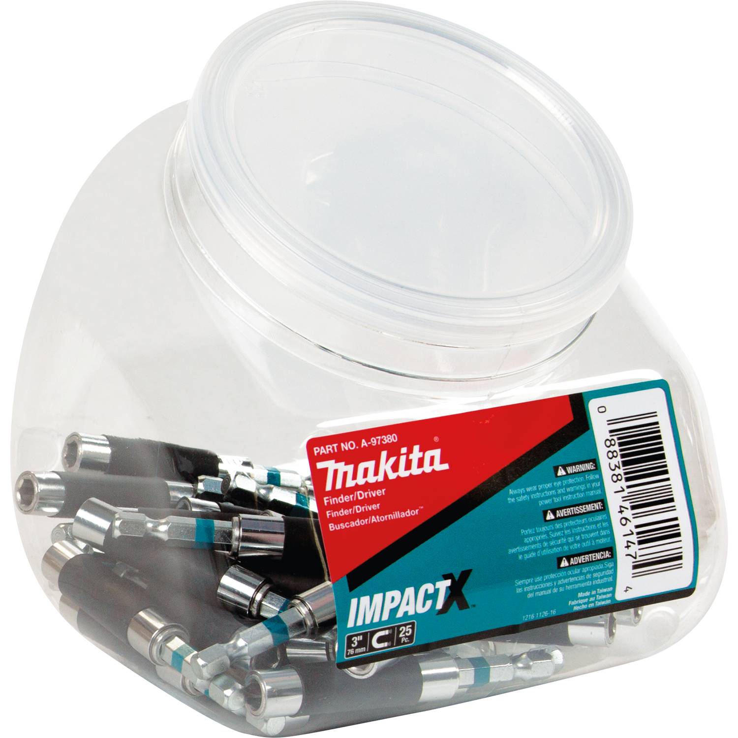 Makita A-97380 ImpactX  3" Finder/Driver , 25/pk, Jar