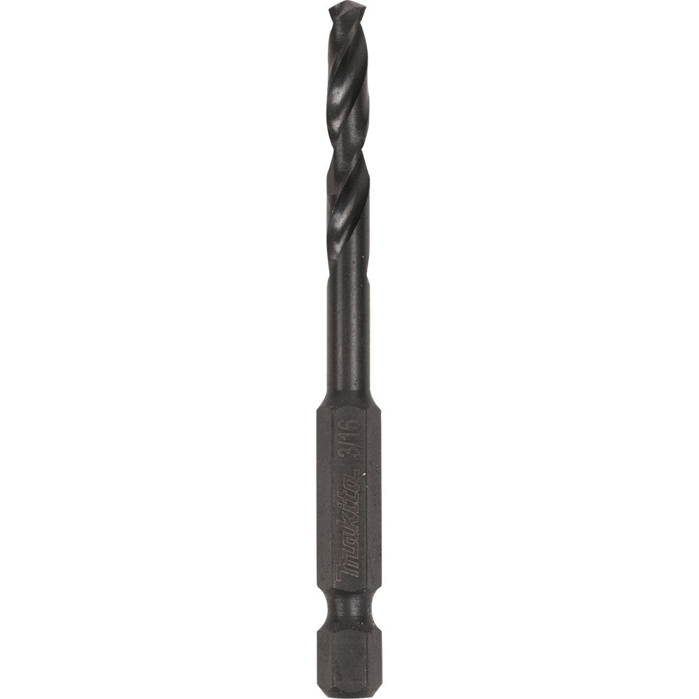 Makita A-97782 3/16" Black Oxide Drill Bit, 1/4" Hex Shank