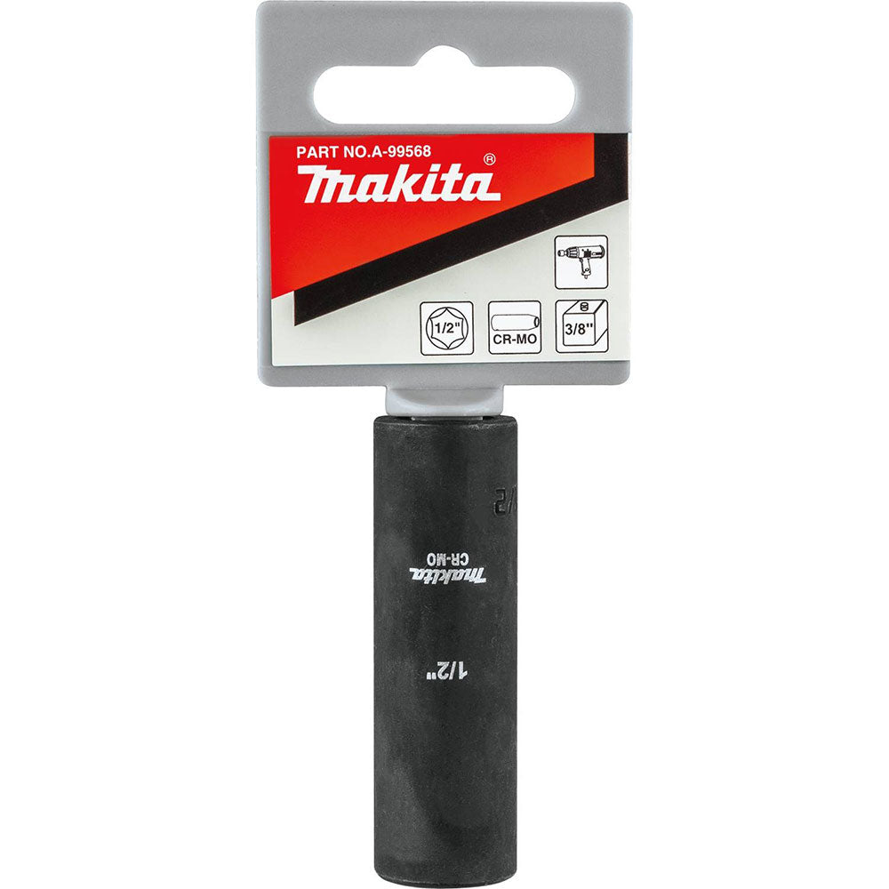 Makita A-99568 1/2" Deep Well Impact Socket, 3/8" Drive - 2