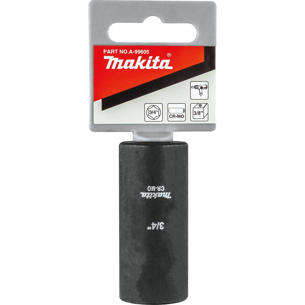 Makita A-99605 3/4" Deep Well Impact Socket, 3/8" Drive - 2