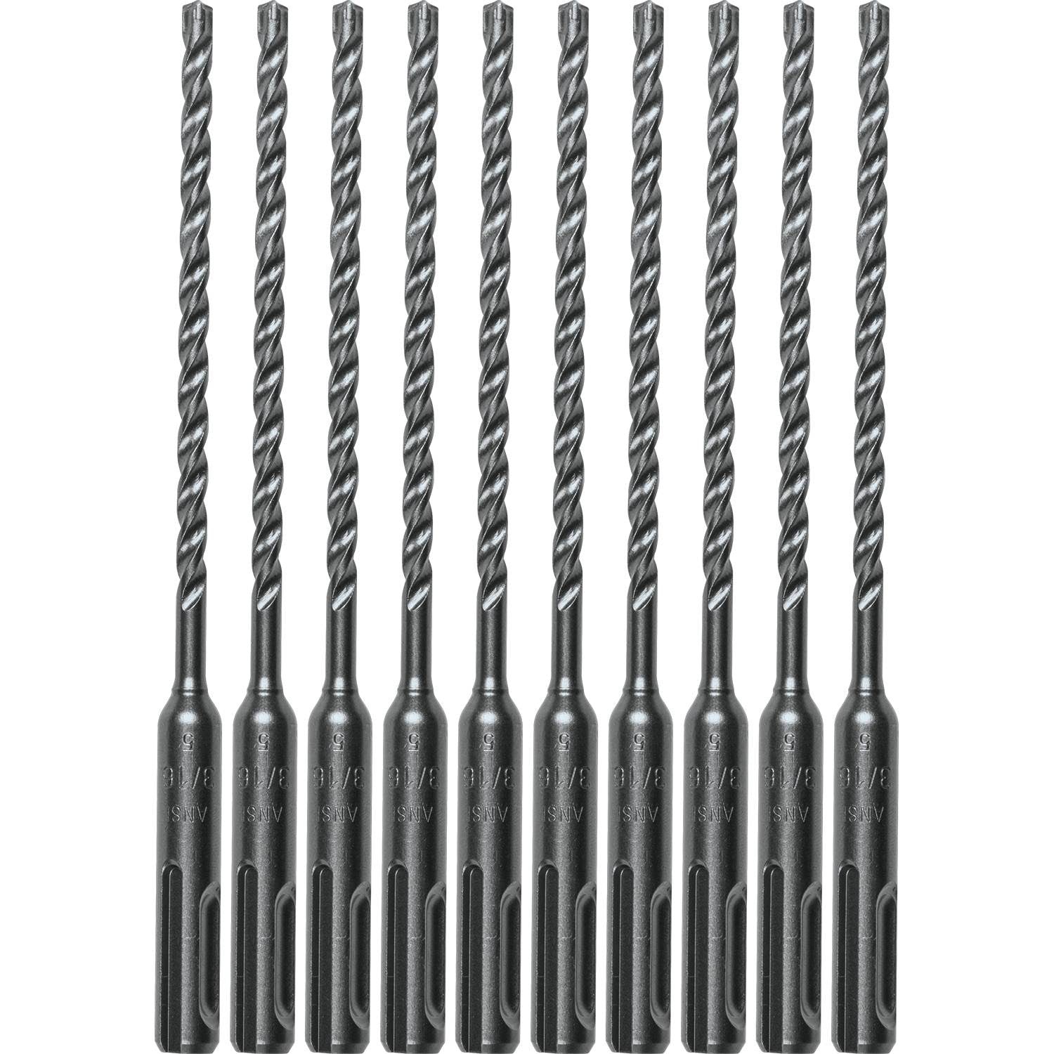 Makita B-61189 3/16" x 6" SDS-Plus Bit, 3-Cutter, 10 Pack