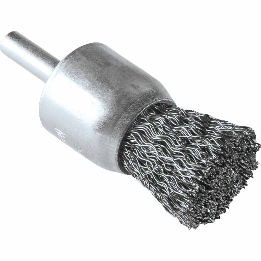 Makita B-63030 1" Crimped Wire End Brush, 1/4" Straight Shank, for Drills