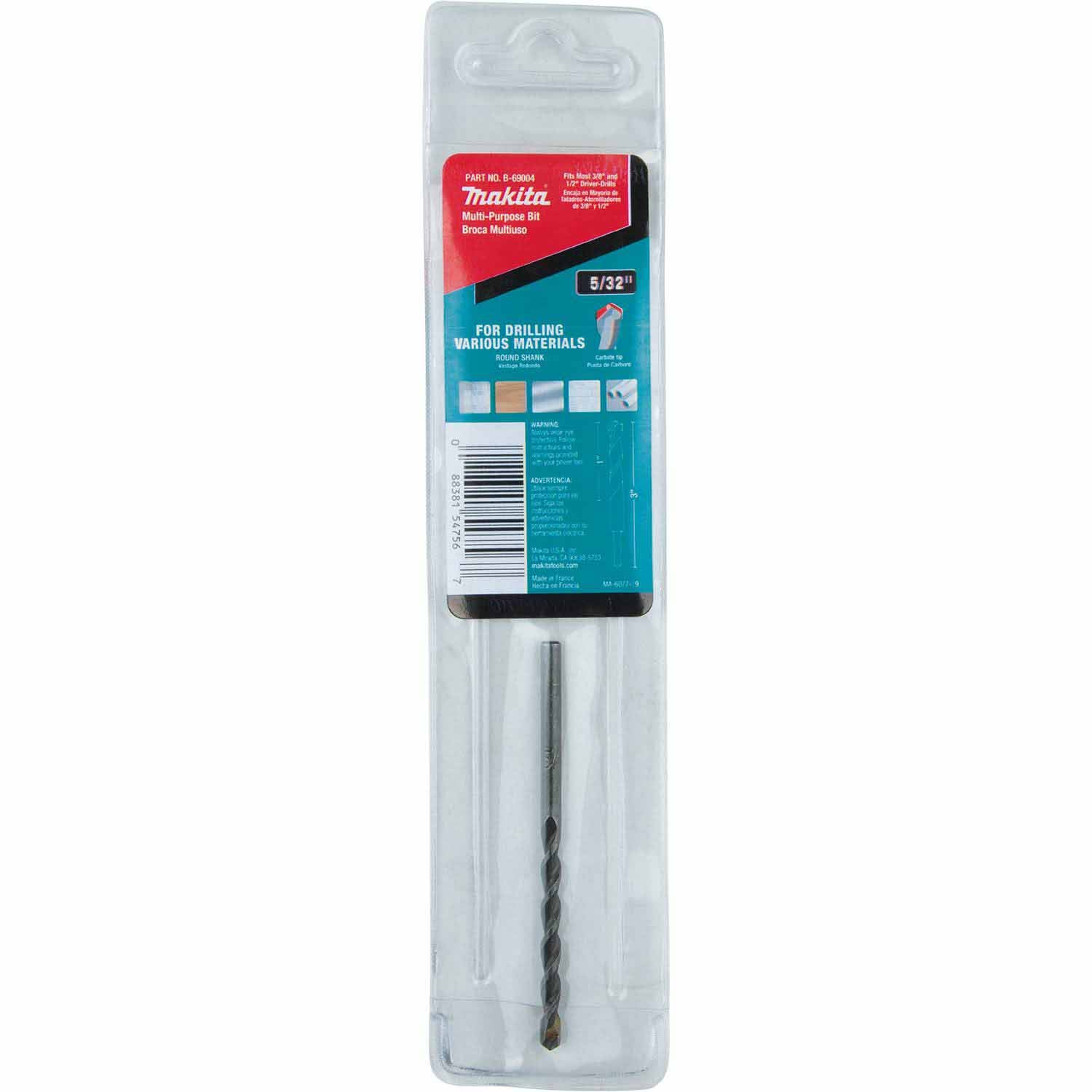 Makita B-69004 5/32" x 3" Multi-Purpose Bit, Round Shank - 2