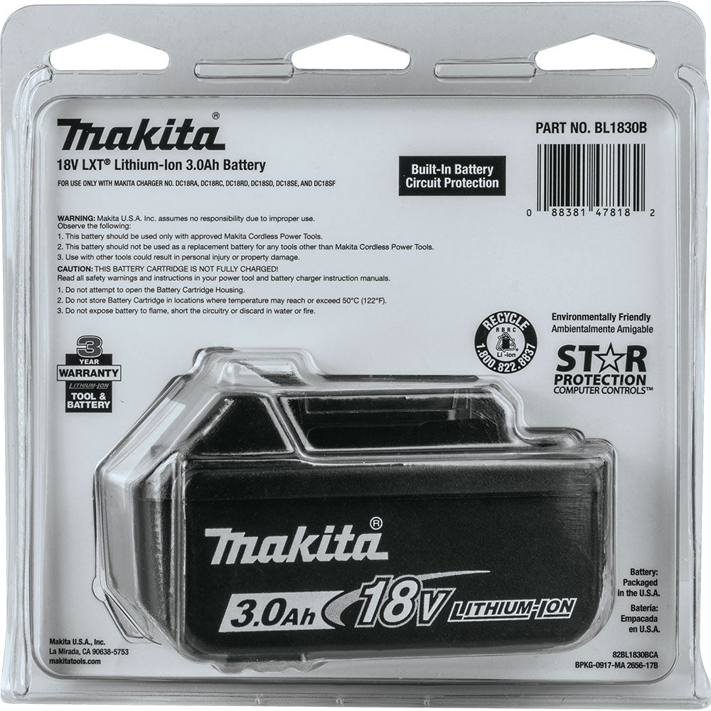 Makita BL1830B 18V LXT® Lithium-Ion 3.0Ah Battery - 19