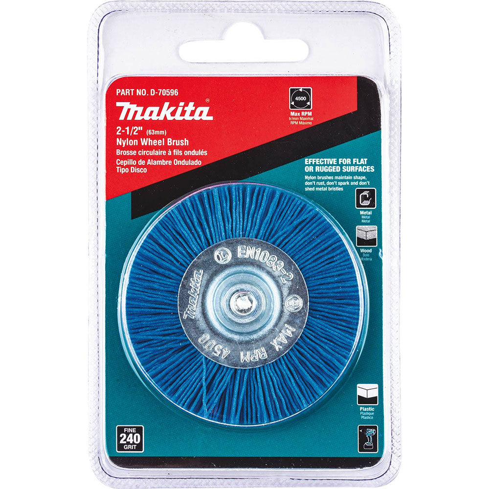 Makita D-70596 2-1/2" Nylon Wheel Brush, Fine, 240 Grit - 2