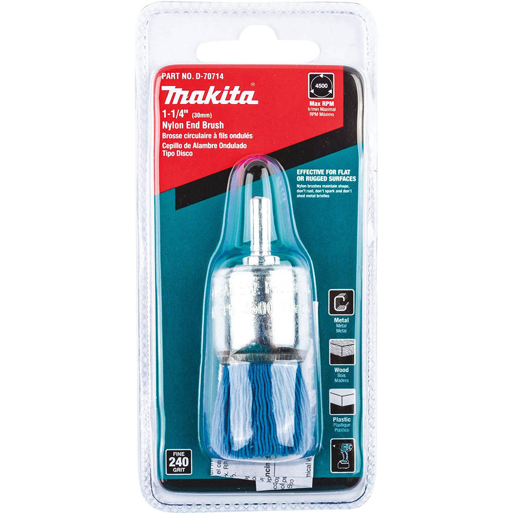 Makita D-70714 1-1/4" Nylon End Brush, Fine, 240 Grit - 2