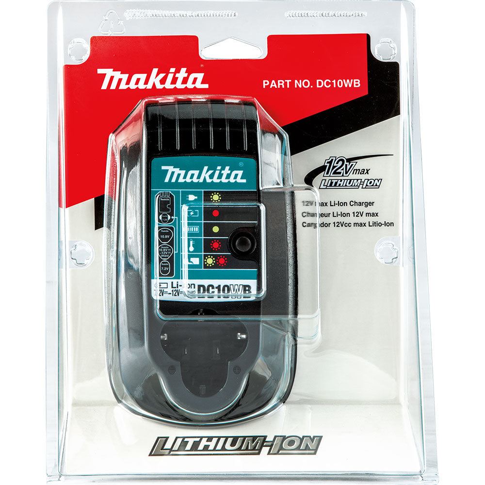 Makita DC10WB 7.2V - 12V max Lithium-Ion Charger - 2