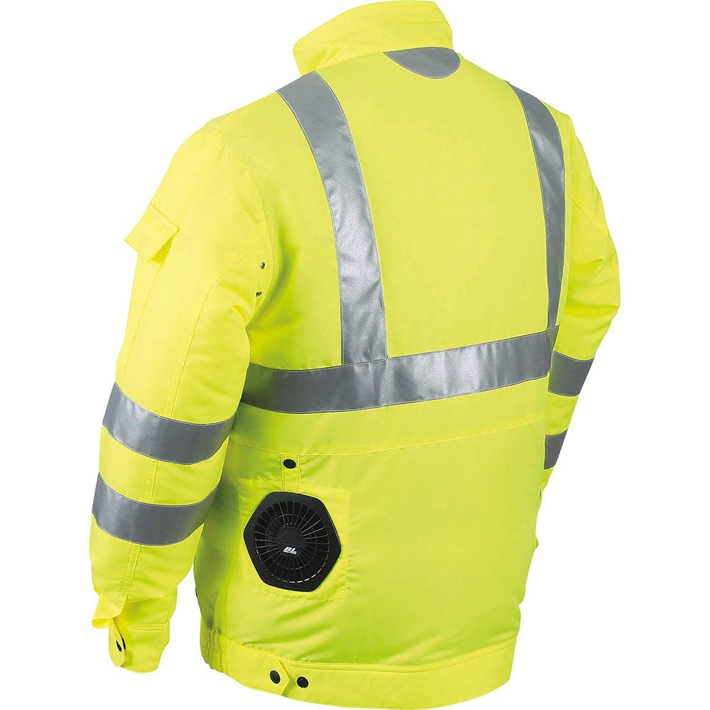 Makita DFJ214ZL 18V LXT Lithium-Ion Cordless High Visibility Fan Jacket (L) - 2