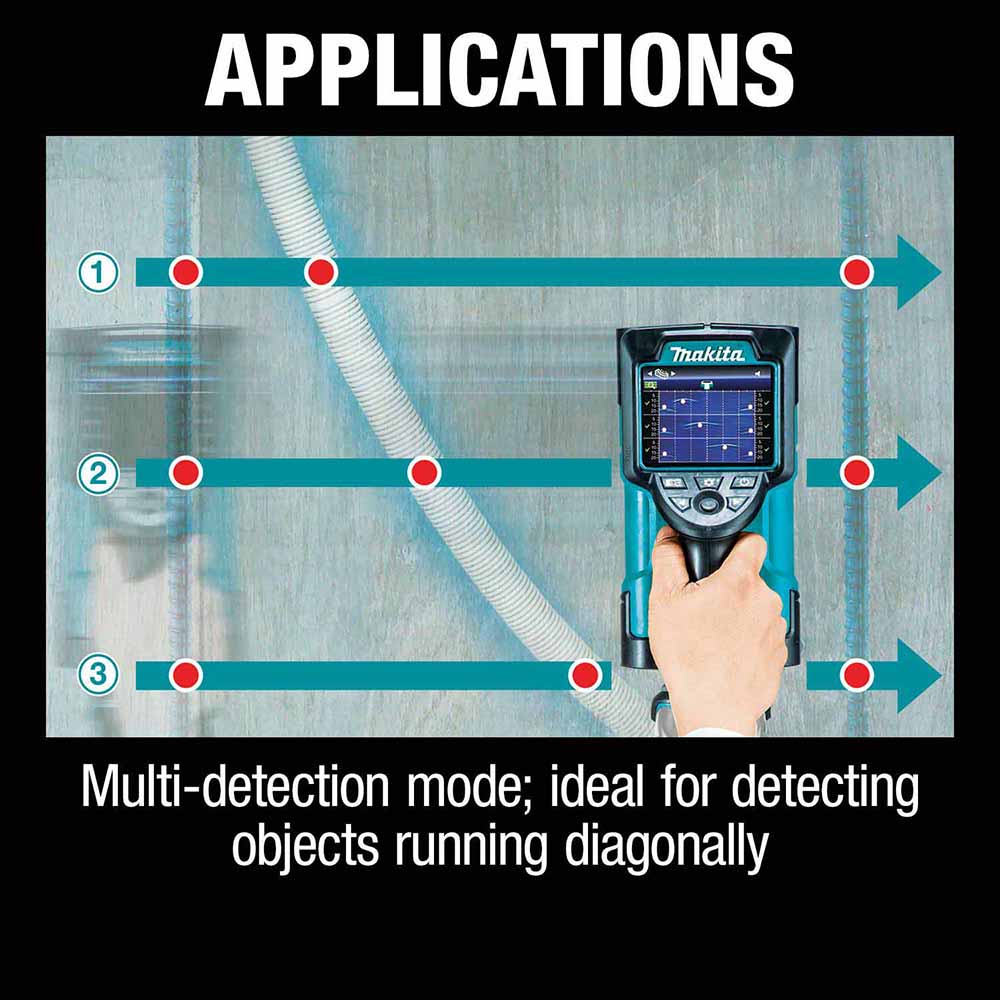 Makita DWD181ZJ 18V LXT® Lithium-Ion Cordless Multi-Surface Scanner, case (Tool Only) - 10