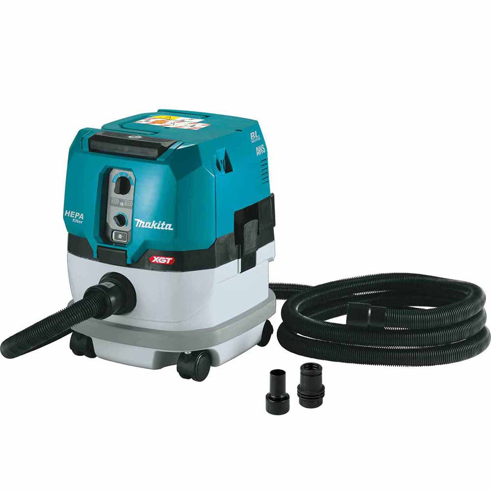 Makita GCV02ZX 40V max XGT Brushless Cordless 2.1 Gallon HEPA Filter Dry Dust Extractor, AWS Capable, Tool Only