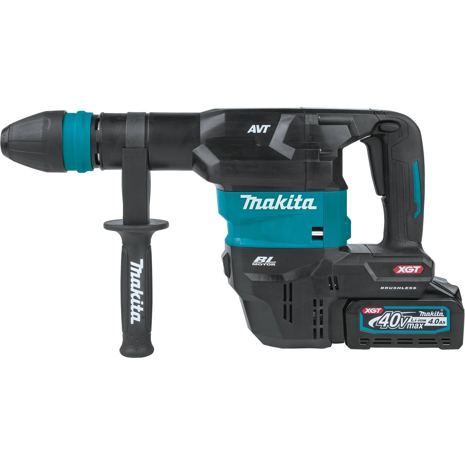 Makita GMH01M1 40V SDS-Max XGT 15 lb. AVT Demolition Hammer Kit - 4