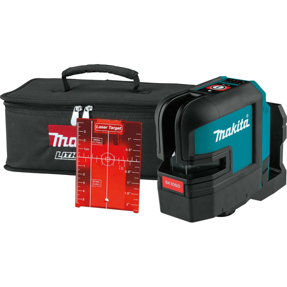 Makita SK105DZ 12V Max CXT Self-Leveling Cross-Line Red Beam Laser