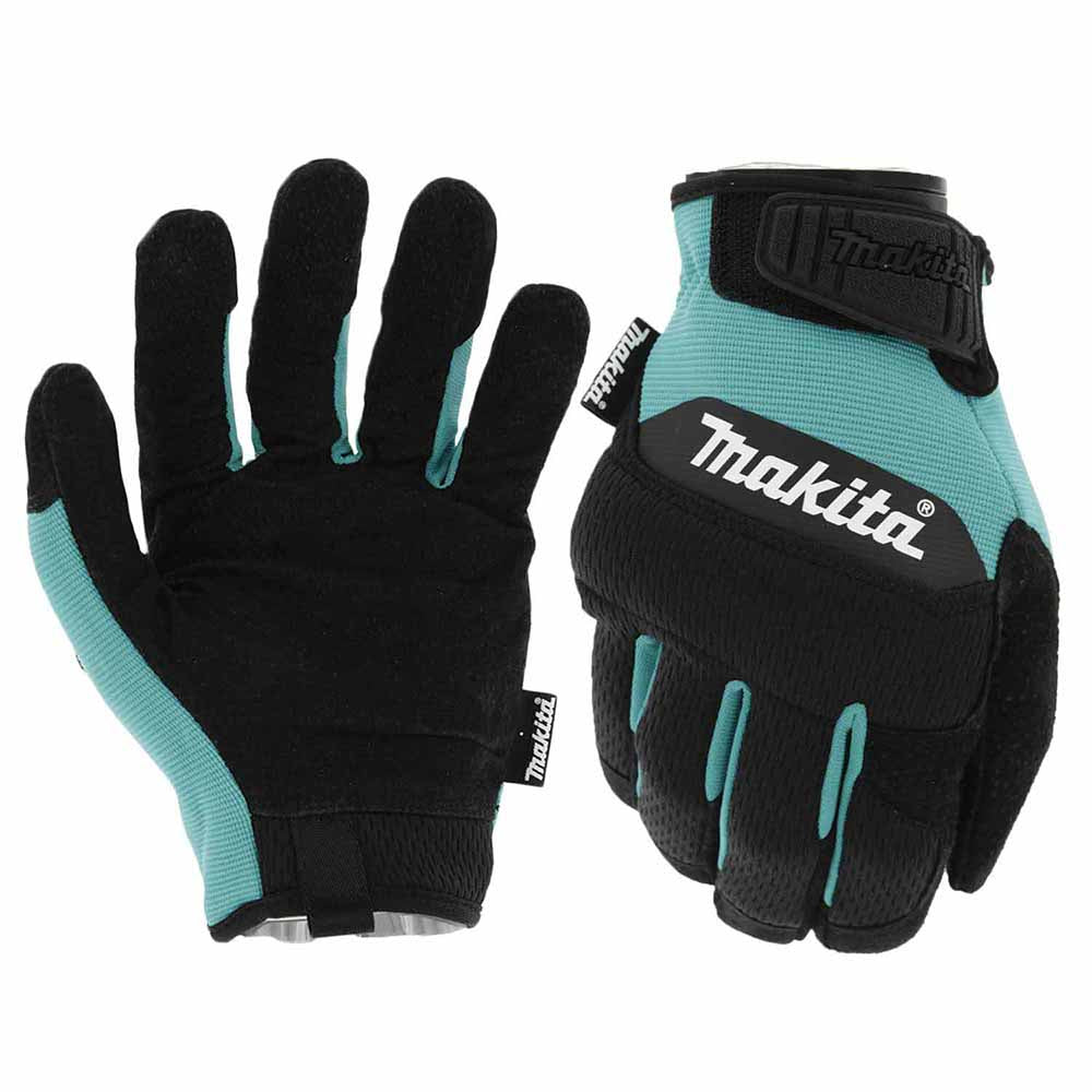 Makita T-04210 100% Genuine Leather-Palm Performance Gloves (Medium)