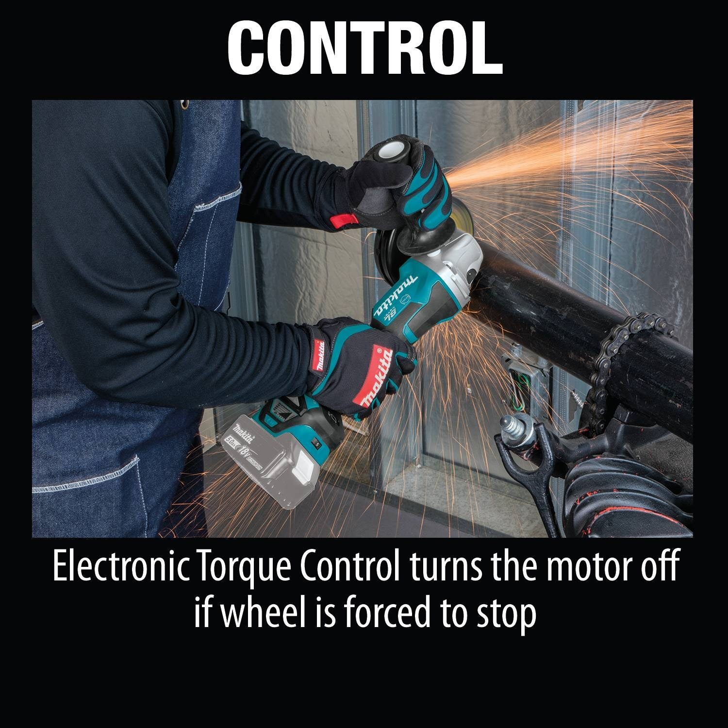 Makita XAG20Z 18V LXT Brushless 4-1/2" / 5" Cut-Off/Angle Grinder - 2