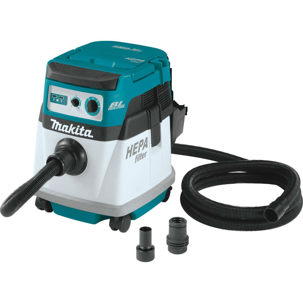 Makita XCV15ZX 18V Brushless Cordless 4 Gal HEPA Filter Dry Dust Extractor