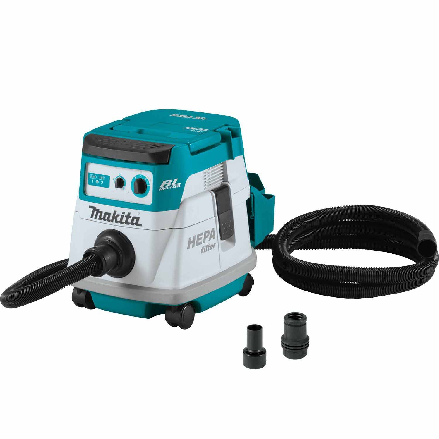 Makita XCV21ZX 36V (18V X2) LXT HEPA Filter Dry Dust Extractor 2.1 Gal, Tool Only