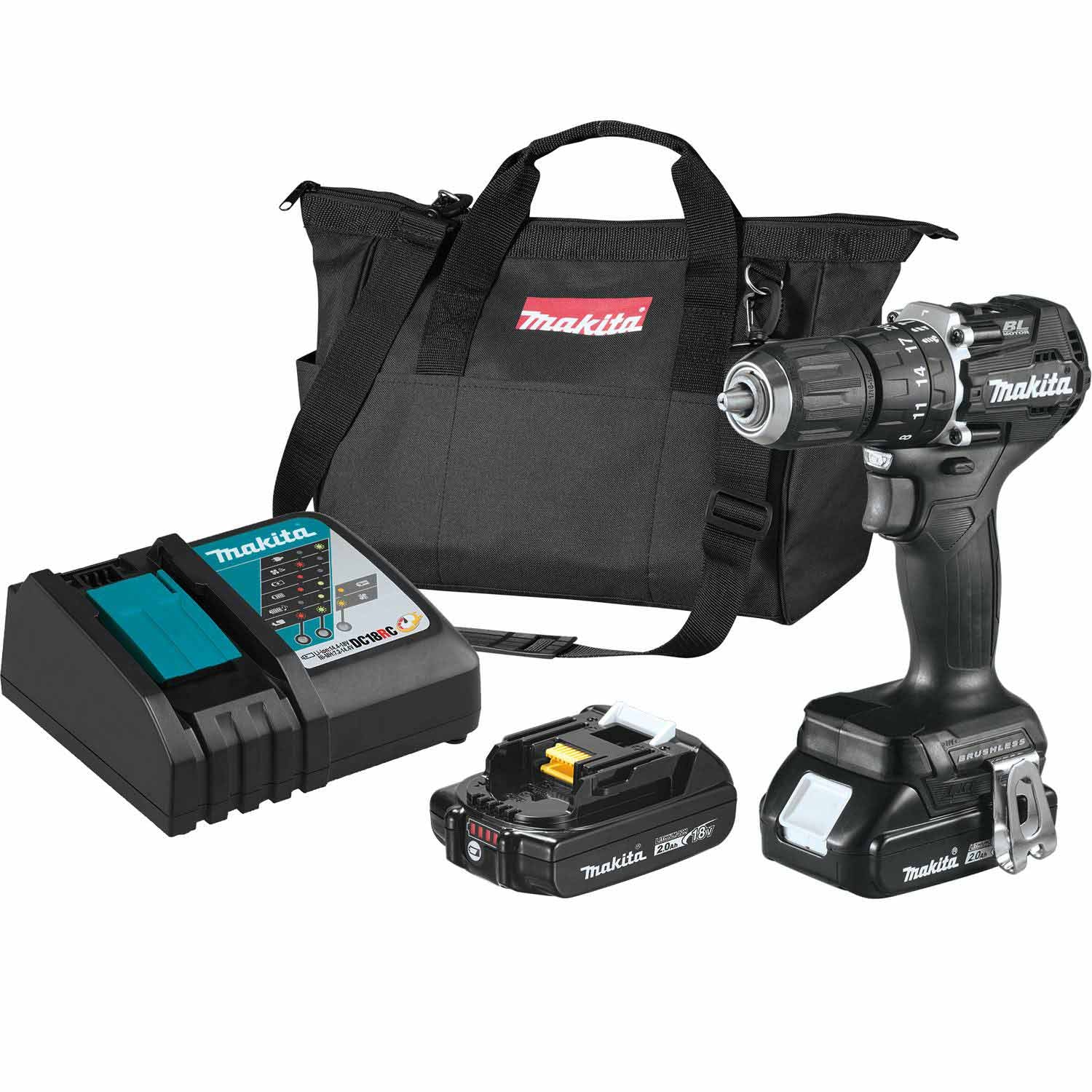 Makita XPH15RB 18V LXT 1/2" Hammer Driver-Drill Kit (2.0Ah)