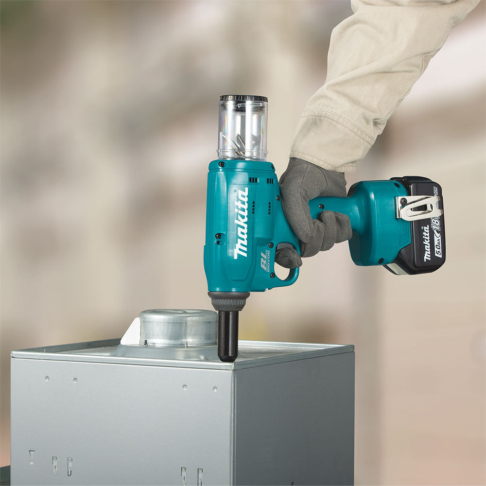 Makita XVR01T 18V LXT Lithium-Ion Brushless Cordless Rivet Tool Kit, 5.0Ah - 2