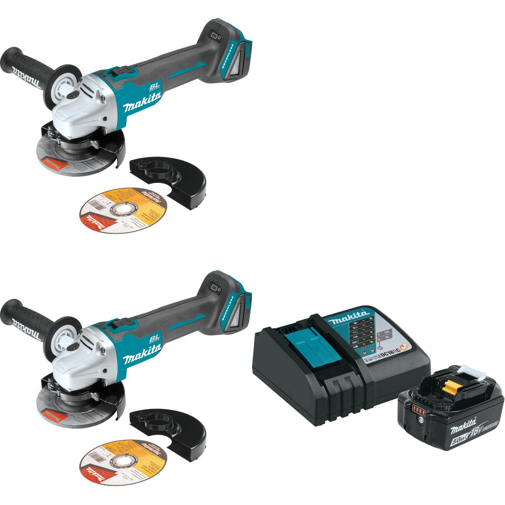 Makita XAG04Z 18V LXT Angle Grinder W/ EXTRA 18V Grinder & FREE Starter Pack