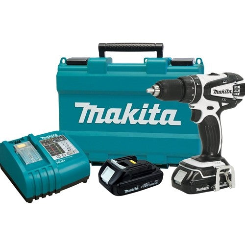 Makita LXPH01CW 18V Compact Lithium-Ion Cordless 1/2" 2-Speed Hammer Driver-Drill Kit