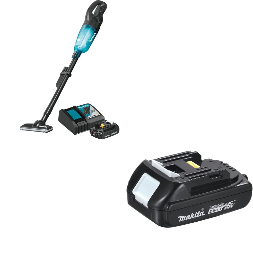 Makita XLC03R1BX4 18V LXT Cordless Vacuum Kit W/ FREE BL1820B 18V 2.0Ah Battery